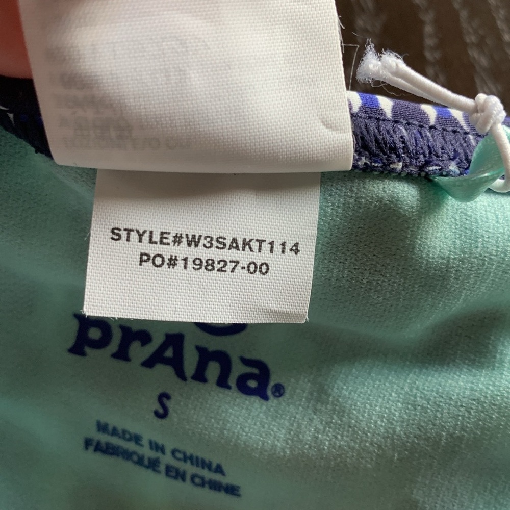 NWT women’s swim bottoms blue and white Prana Sakti Skirt women’s size s… - Picture 8 of 11